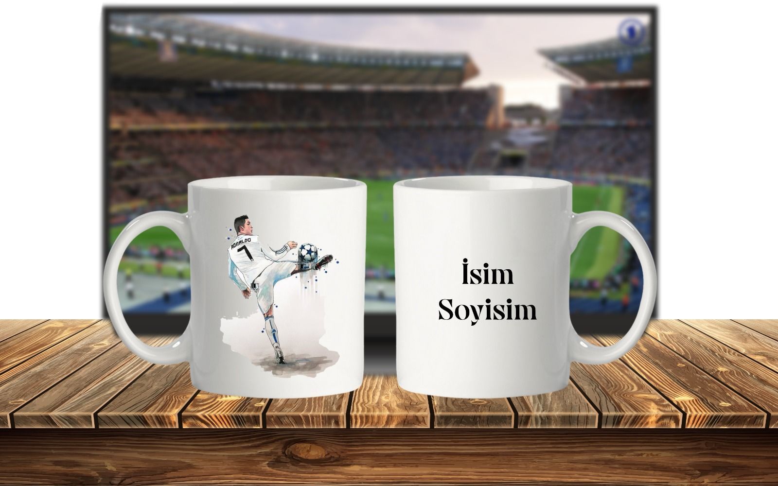 Kişiye Özel Taraftar Kupa Bardak - Ronaldo 2